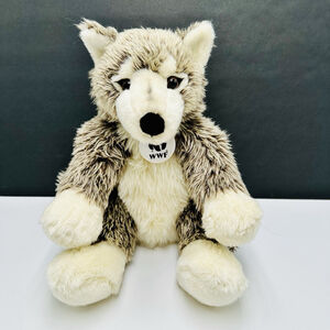 Build A Bear Wolf BAB World Wildlife Fund WWF Gray Timber Plush Stuffed Animal